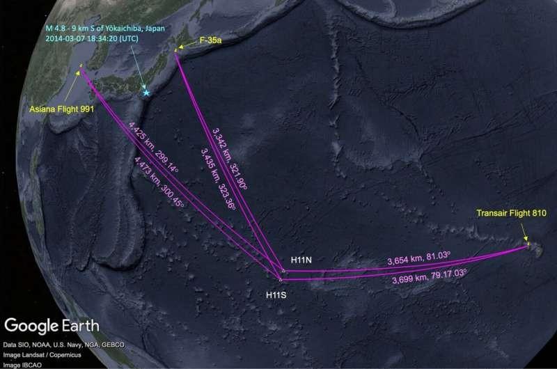 公海飞机失事产生的水下信号可能是探测 MH370 最终安息地的关键